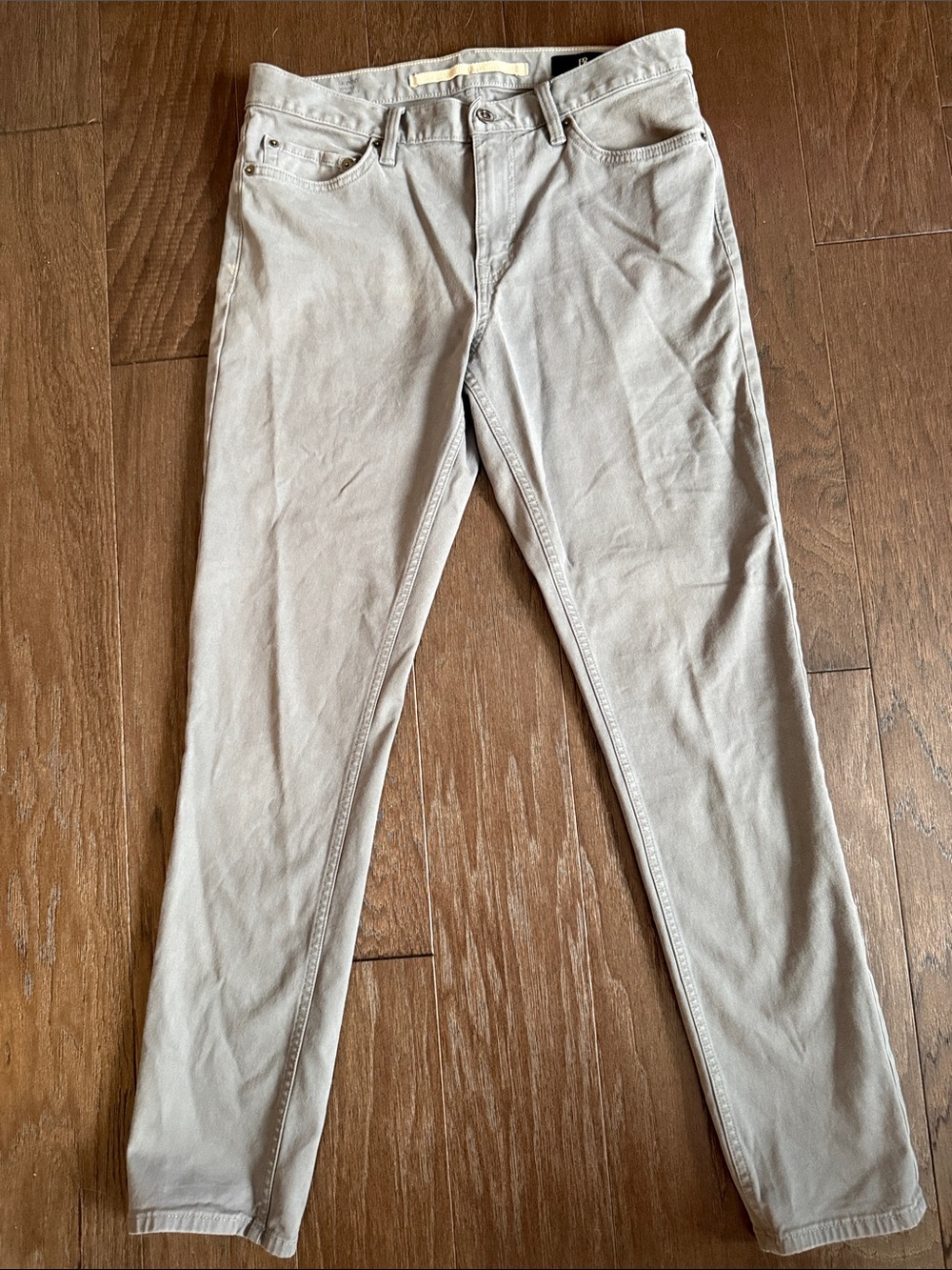 Banana Republic Men's Skinny Traveler Pants in Light Gray W31, L32